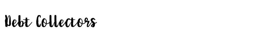 Debt Collectors font